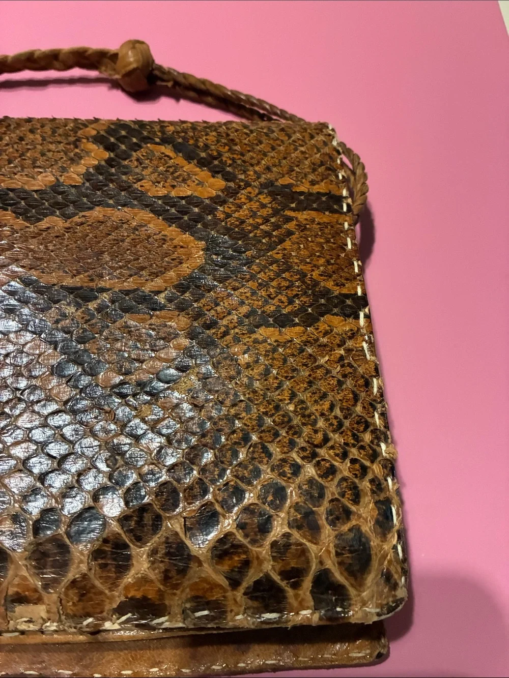 Vintage Sengalese 70’s Snakeskin Clutch